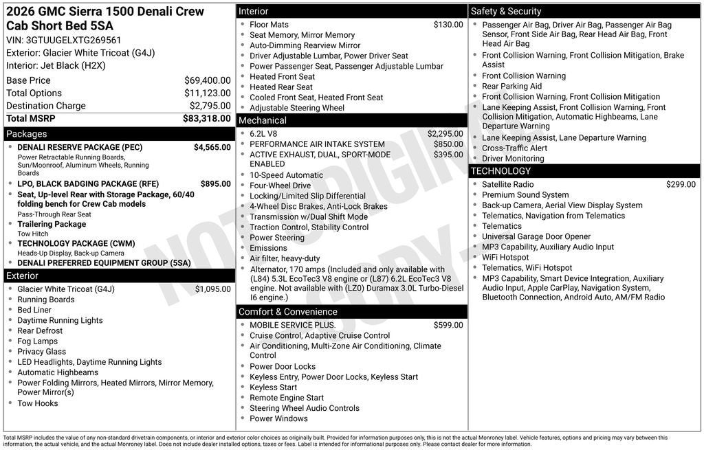 2026 GMC Sierra 1500 Denali