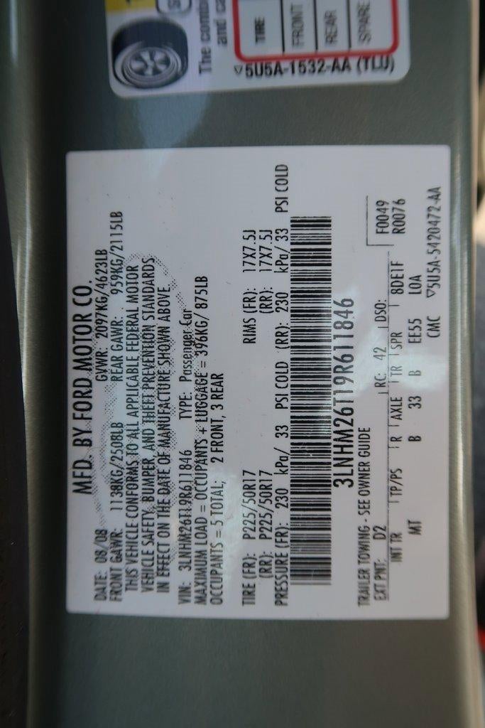 2009 Lincoln MKZ 4dr Sdn FWD