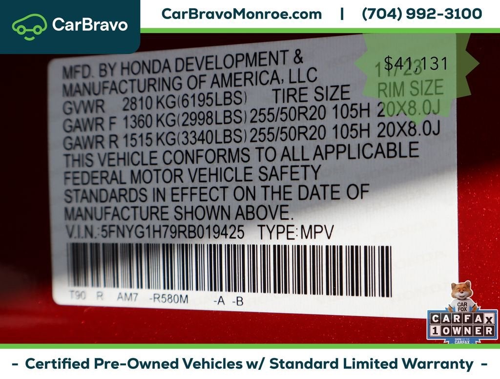 2024 Honda Pilot Touring AWD