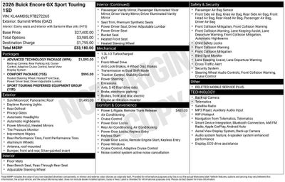 2026 Buick Encore GX Sport Touring