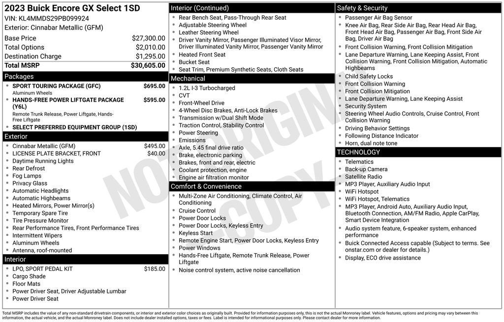 2023 Buick Encore GX Select
