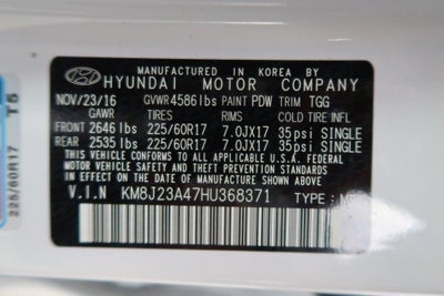 2017 Hyundai Tucson SE FWD