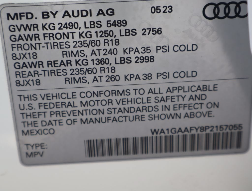 2023 Audi Q5 Premium 45 TFSI S line quattro